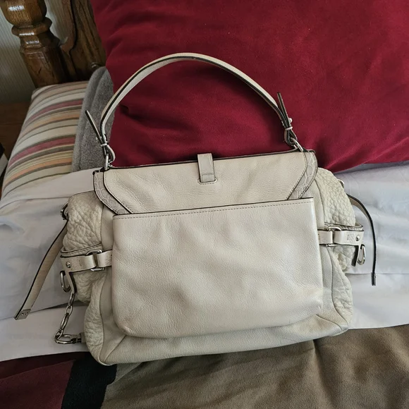 Vintage Y2K Cream Coach Madison Eva Pinnacle Leather Handbag - Picture 2 of 9